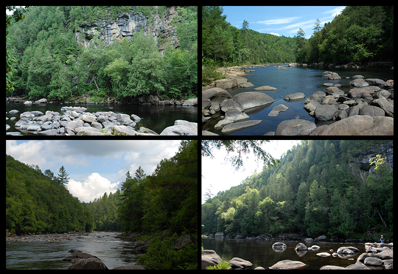 Four images of Blue Ledge