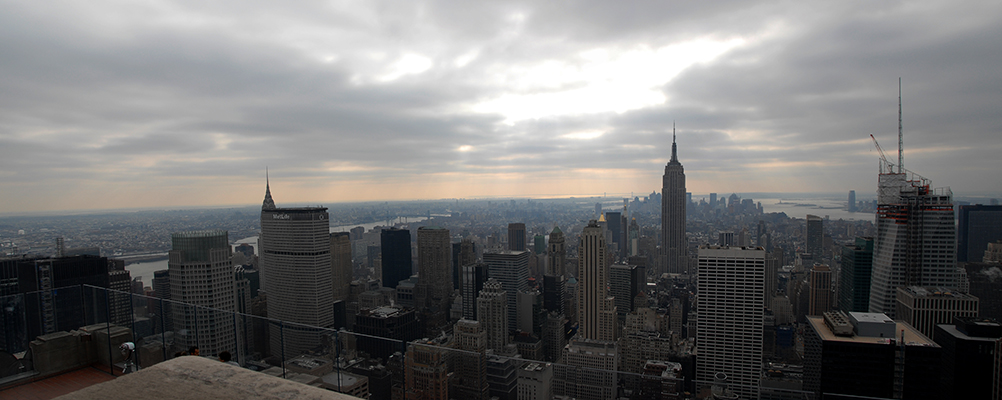 View of midtown Manhattan from the "Top of the Rock"